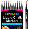 Liquid Chalk Markers for Acrylic Fridge Calendar Planning Board, Clear Glass Dry Erase Board, Whiteboard, Window, Mirror, Easy Wet Erase,1mm Fine Points (10 COLORS)