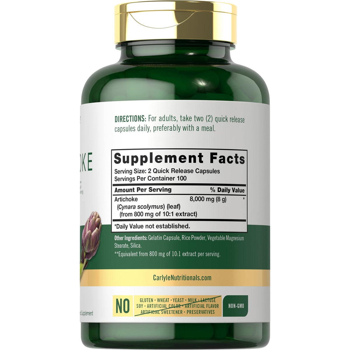 Carlyle Artichoke Extract Capsules | 200 Count