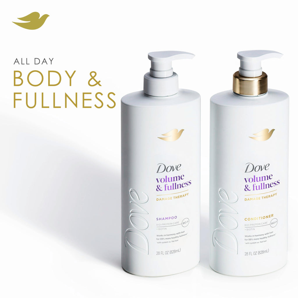 Dove Conditioner Volume & Fullness for Thin Hair, Bio-Protein, 28 Fl Oz