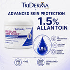 TriDerma MD Pressure Sore Relief Healing Cream for Bed Sores Treatment, Ulcers, Pressure Sores, Wound Healing, Chafed Skin and Hard-to-Heal Skin Sores with Calendula and AP4 Aloe, 4 oz Jar