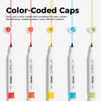Ohuhu Alcohol Markers 80 Colors Brush& Fine for Beginners Adults Coloring