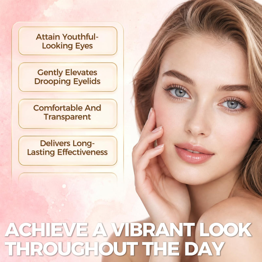 Eyelid Tape, Eyelid Lifter Strips, Eyelid Tape for Hooded Eyes Invisible, Waterproof Double Eyelid Tape, Suitable for Uneven or Monolids, Eye Lift Without Surgery - 480PCS
