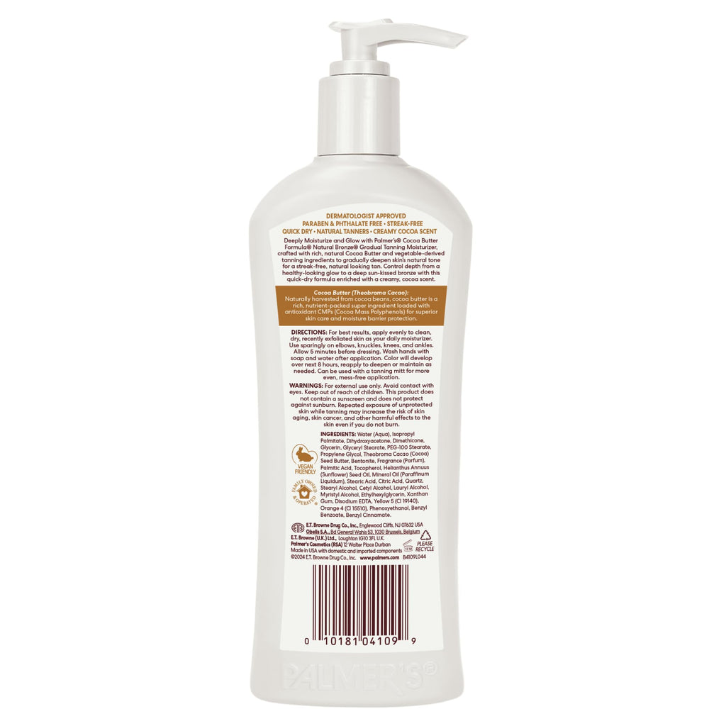 Palmer's Tanning Lotion, Natural Bronze Cocoa Butter Formula, 13.5 Oz