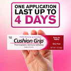 Cushion Grip Thermoplastic Denture Adhesive, 0.35 oz Travel Size (Pack of 2) – Refits and Tightens Loose Dentures for Up to 4 Days | Glue-Free, Zinc-Free, Waterproof, Acts Like a Soft Denture Reliner