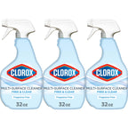 Buy now Clorox Free & Clear Multi Surface Cleaner, Spray Bottle, Fragrance Free, 32 Fluid Ounces, Pack of 3 at indiglob india