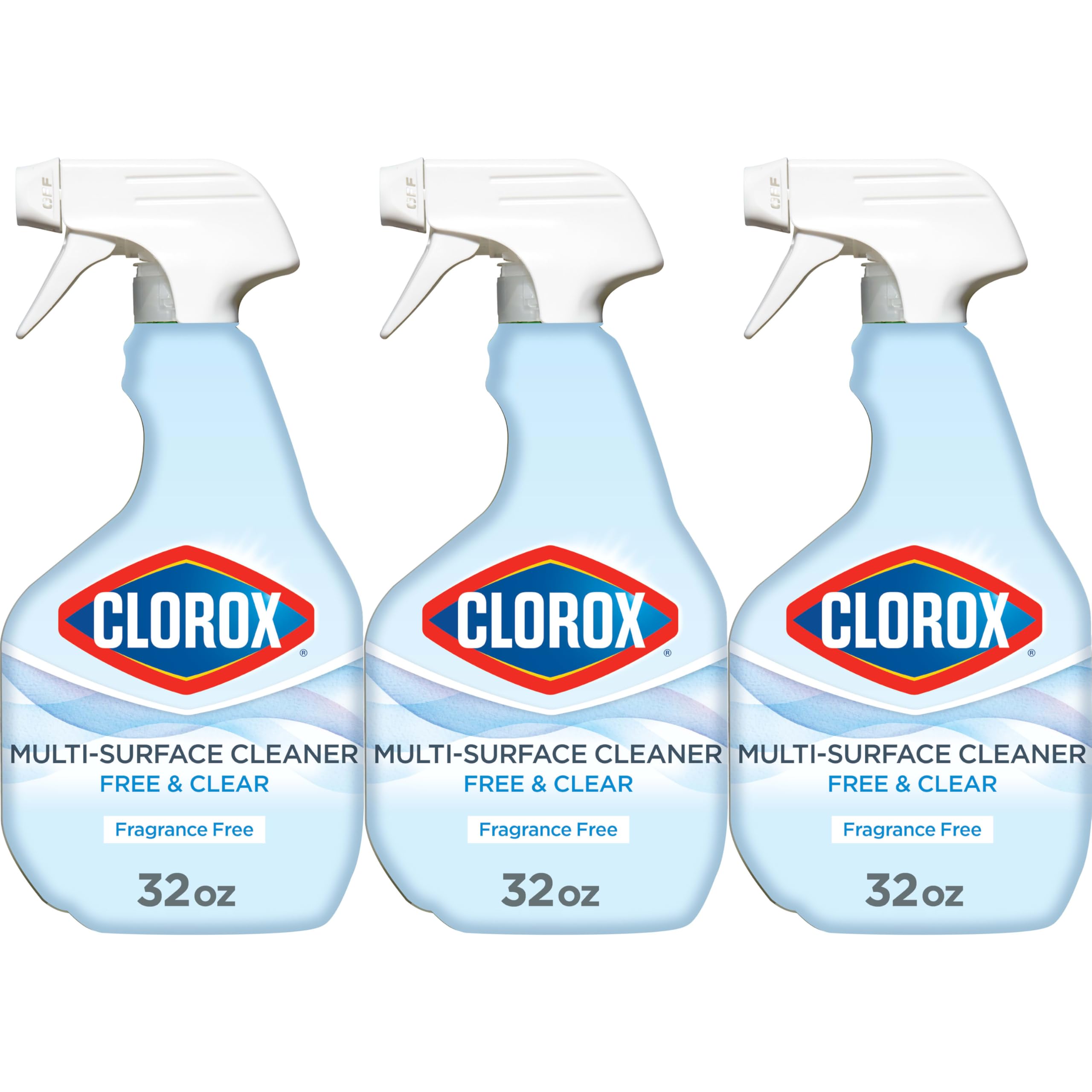 Buy now Clorox Free & Clear Multi Surface Cleaner, Spray Bottle, Fragrance Free, 32 Fluid Ounces, Pack of 3 at indiglob india