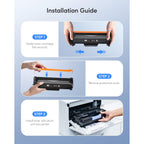 TN760 Toner Cartridges Replacement for Brother Toner TN-730/TN-760 Compatible HL-L2350DW MFC-L2710DW MFC-L2750DW HL-L2395DW HL-L2370DW DCP-L2550DW HL-L2390DW (Black, 2 Pack)