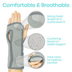 Buy now Vive Night Wrist Splint Brace - Left, Right Hand Sleep Support Wrap - Breathable & Lightweight Cushion Compression Arm Stabilizer for Carpal Tunnel, Men, Women, Kids, Tendonitis, Sports Pain at indiglob india