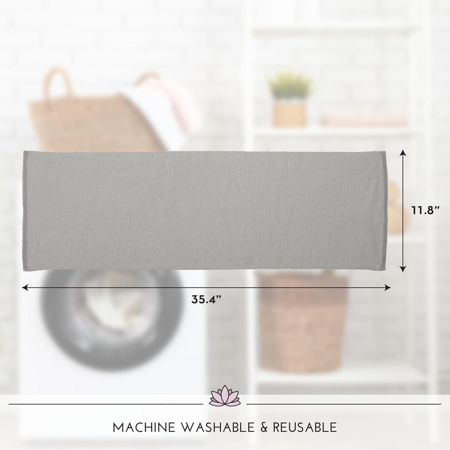 Buy now S&T INC. Back Scrubber for Shower, Exfoliating Body Scrubber or Bath Exfoliating Towel for Skin Care, 11.8 Inches x 35.4 Inches, Grey, 3 Pack at indiglob india