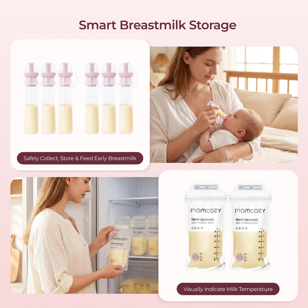 Momcozy 73PC Breastfeeding Essentials Kit,New Moms Postpartum Essentials