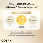 COSRX 23% Pure Vitamin C Serum for Face with Vitamin E, Glutathione, 0.7oz | Korean Vitamin C Serum, Anti-aging Serum for Fine Lines, Uneven Skin Tone & Dull Skin, Korean Skin Care