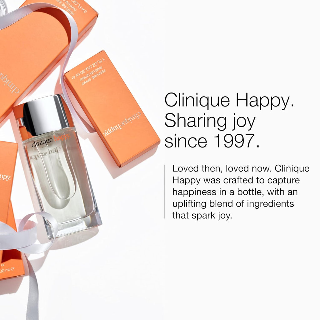 Buy now Clinique Happy Eau de Parfum Spray | Notes of Grapefruit, Bergamot, Hawaiian Wedding Flower + Spring Mimosa | Perfumes for Women at indiglob india