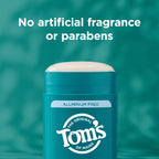 Tom’s of Maine Unsecented Aluminum Free Natural Deodorant, 3.25 oz (2 Pack) | No Artificial Fragrances, Dyes, or Preservatives, Baking Soda Free, 48-Hour Odor Protection
