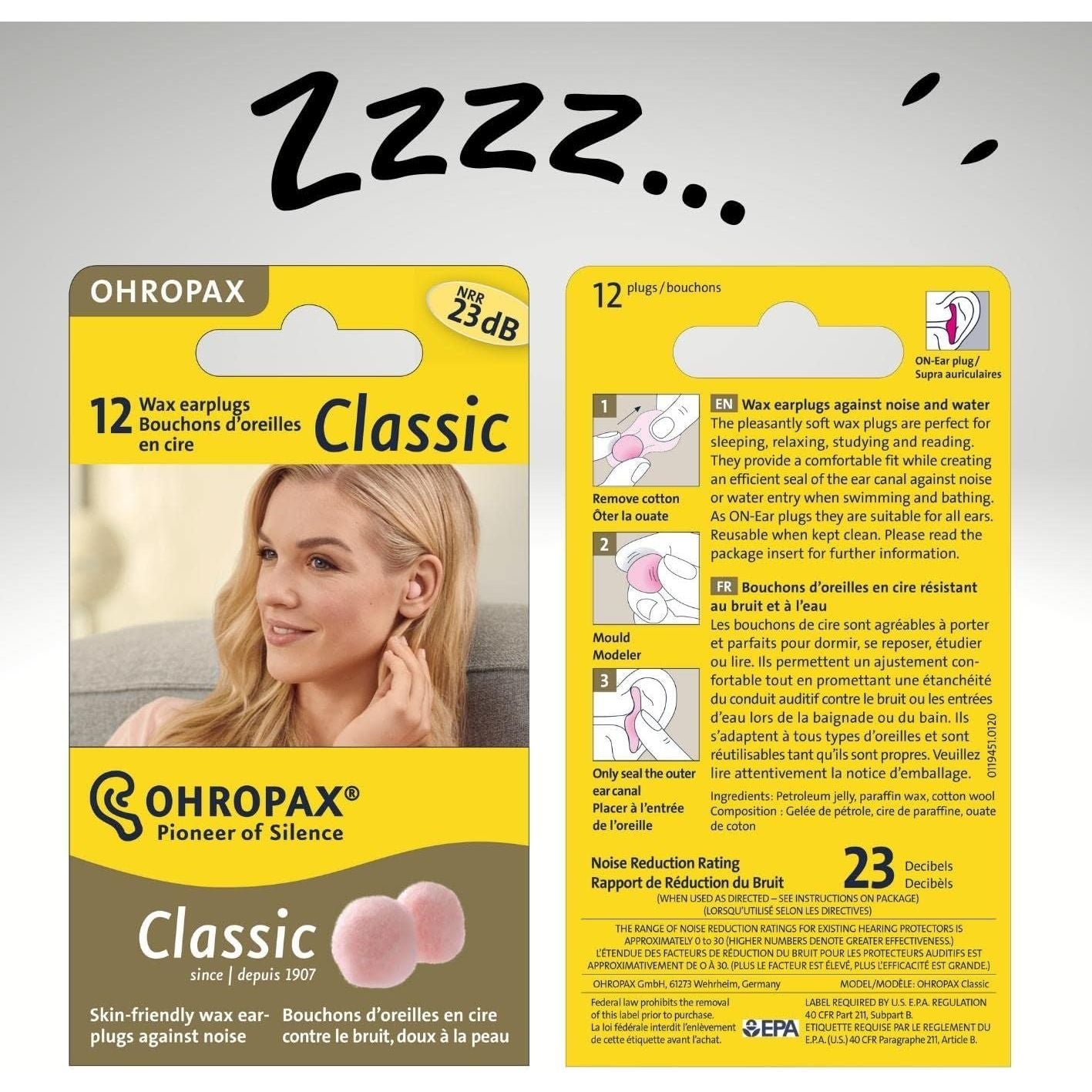 Buy now Ohropax Wax Ear Plugs, 12 Plug at indiglob india
