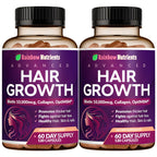 Hair Growth Vitamins for Women | Biotin 10,000mcg, Collagen, Patented OptiMSM®, goMCT®, Saw Palmetto | Naturally Supports Stronger & Healthier Hair, Skin and Nails |Non GMO + Made in USA|60 Day Supply