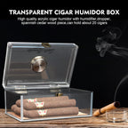 Buy now Scotte Acrylic Cigar Humidor Jar/case/Box with Humidifier and Hygrometer,humidor Can Hold About 20 Cigars Including Cigar Cutters and Cigar Punch (Clear-1) at indiglob india