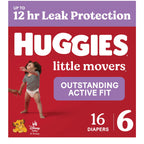 Huggies Little Movers Diapers Size 6, 16 Count