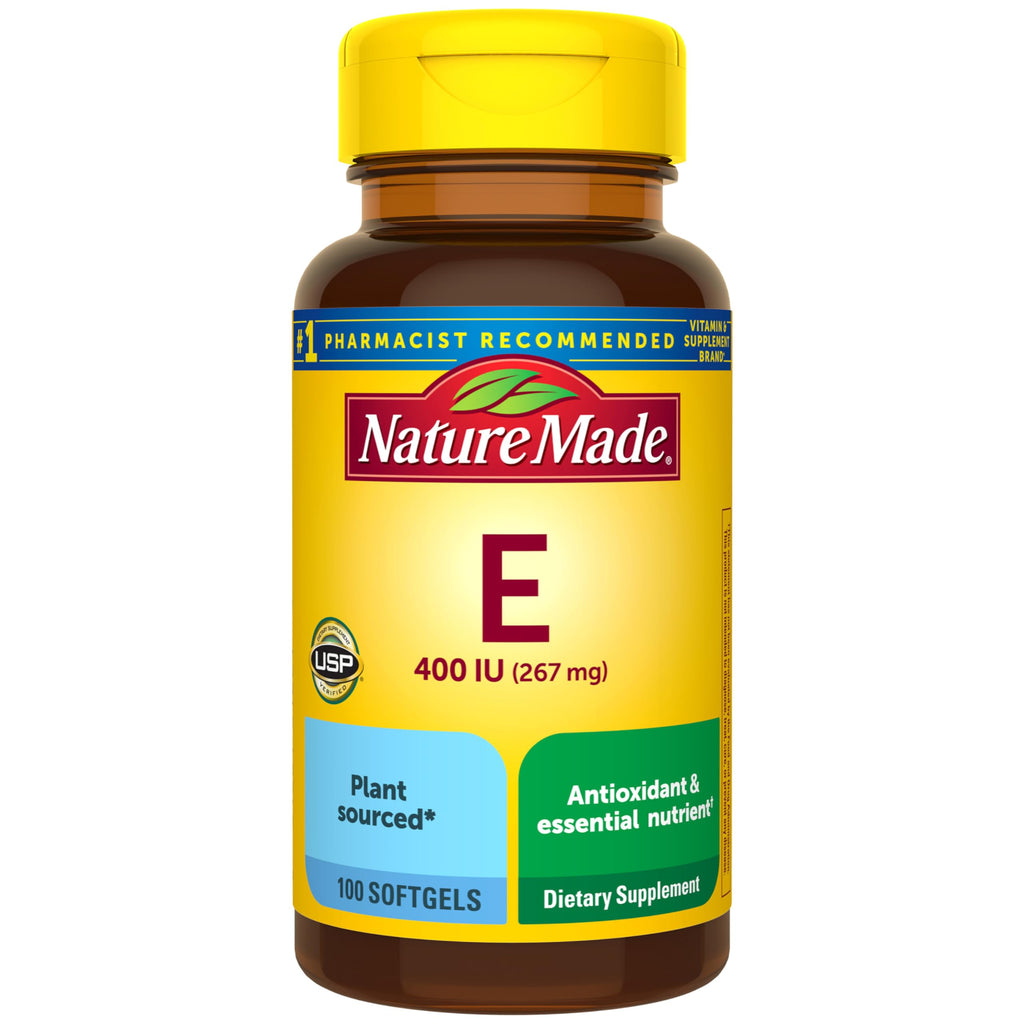 Nature Made Vitamin E 180 mg (400 IU) dl-Alpha, 300 Softgels | Dietary Supplement for Antioxidant and Skin Support, Vitamin E Supports a Healthy Immune System, 300 Day Supply