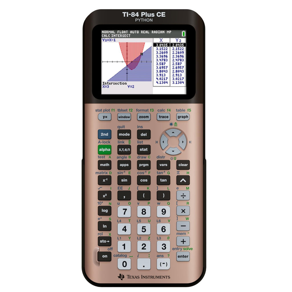 TI-84 Plus CE Graphing Calculator Texas Instruments, Rose Curve Gold
