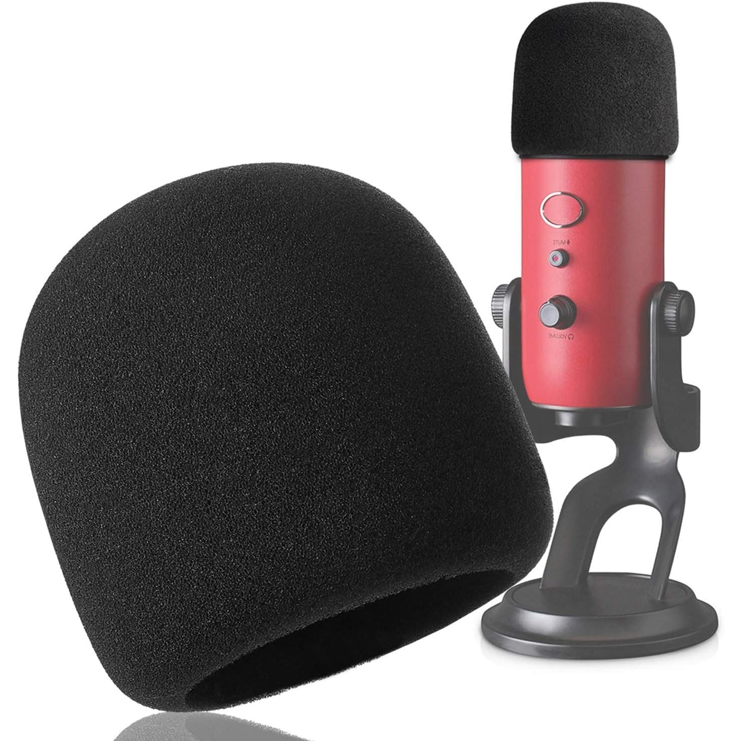 Buy now YOUSHARES 2PCS Blue Yeti Pop Filter for Blue Yeti Microphone, Yeti Foam Windscreen with Dead Cat Blue Yeti Mic Cover for Yeti Mic and Blue Yeti Pro USB Microphone Foam Black at indiglob india