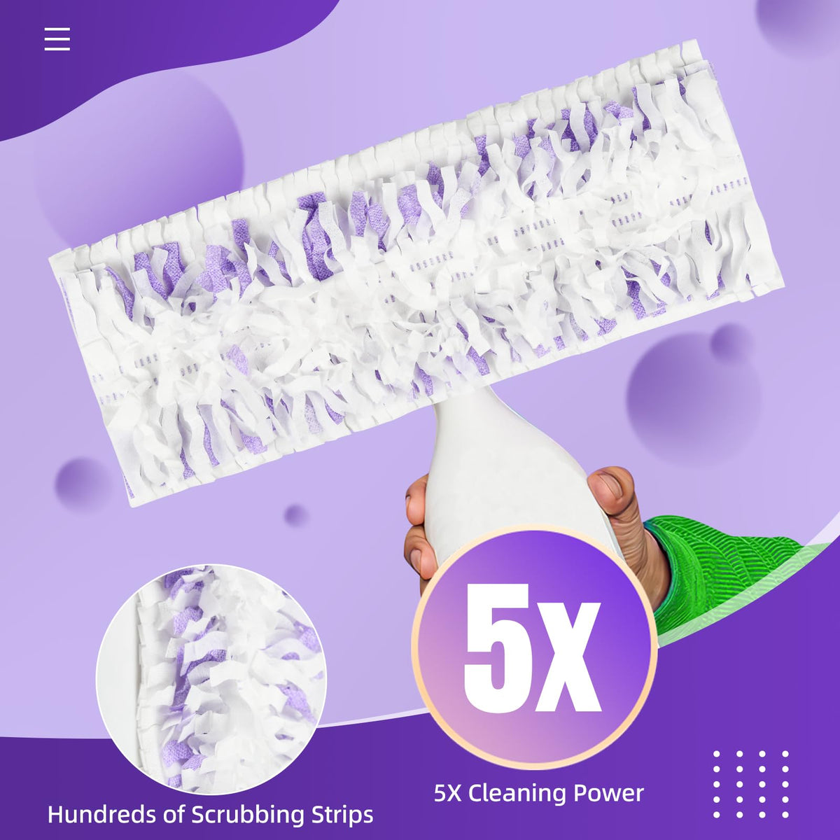 24 Pack Disposable Mop Pads for Power Mop™ Multi-Surface Mop