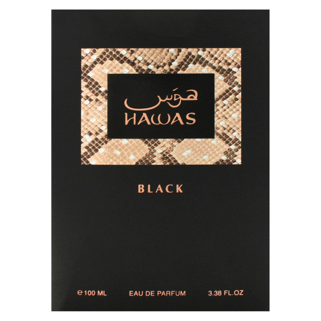 Hawas Black by Rasasi for Men - 3.38 oz EDP Spray
