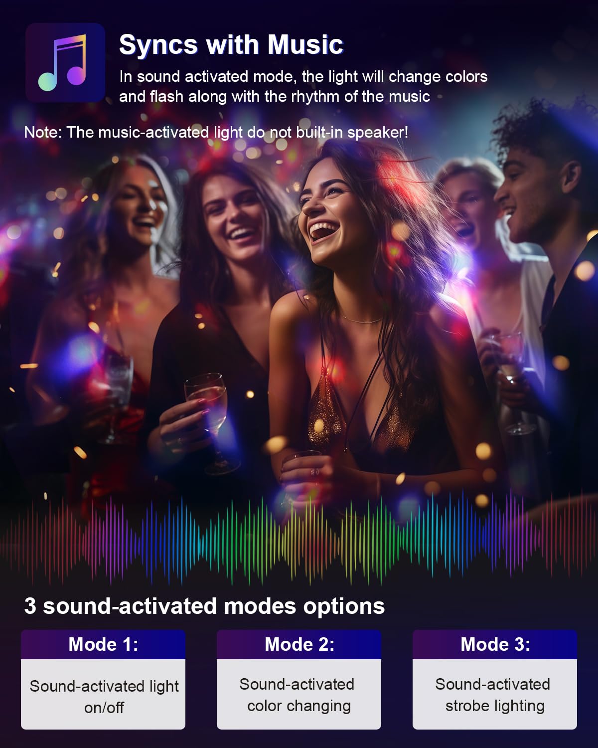 Buy now Luditek Sound Activated Party Lights with Remote DJ Lighting, Disco Ball Strobe Stage Light for Home Room Dance Parties Birthday Karaoke Stocking Stuffers New Years Eve Halloween Christmas Decorations at indiglob india
