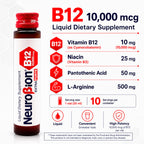 Neurobion Extra Forte B12 10,000 mcg Liquid Dietary Supplement - High Potency B Complex Drinkable Oral Vials for Extreme Energy Support Complex Easy Oral Drinkable10 Vials | High potency drinkable B complex. Supports daily energy and nerve function.