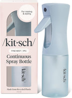 Buy now Kitsch Continuous Spray Bottle for Hair â€“ Fine Mist Water Mister & Water Spray Bottle â€“ Recycled Hair Spray Bottle â€“ Spray Bottles for Cleaning, Styling, Plants & More â€“ Terracotta, 150ml at indiglob india