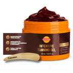 Carroten Intensive Tanning Gel, Browning Tan Accelerator, 5 oz | Non-Greasy, Water-Resistant with Carrot and Coconut Oil, Vitamin A & E For Moisture & Hydration, Made in Greece