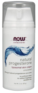 Buy now Now Foods Progesterone Cream Unscented 20 mg - 3 oz at indiglob india