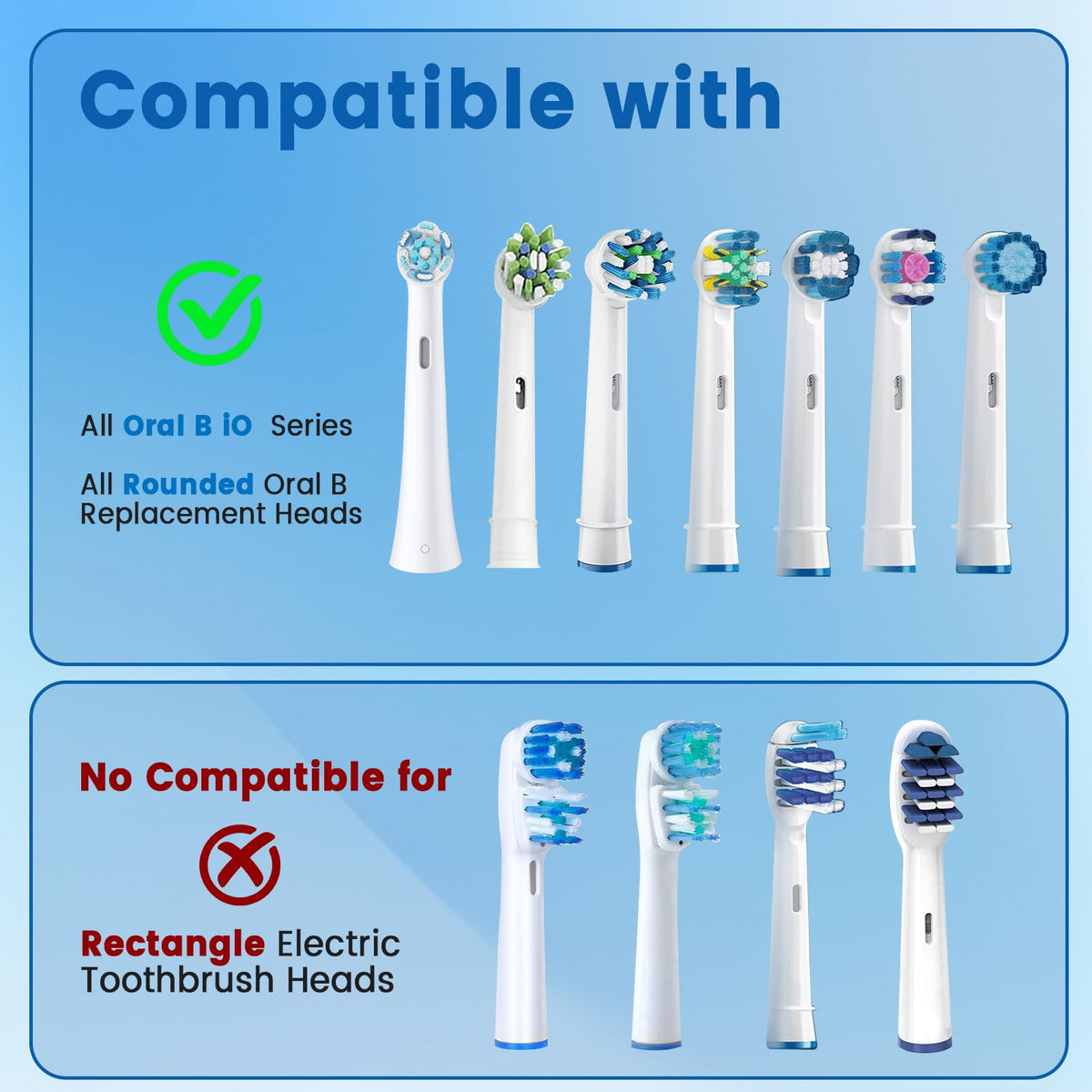 10 Pack Toothbrush Covers Caps Compatible with Oral B iO Series, Pro 1000