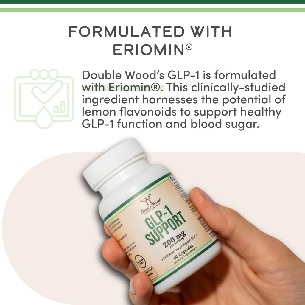 GLP-1, Clinically Studied Eriomin, Appetite + Metabolic, 60 Capsules