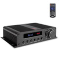 Buy now Pyle Wireless Bluetooth Home Audio Amplifier - 100W 5 Channel Home Theater Power Stereo Receiver, Surround Sound w/ HDMI, AUX, FM Antenna, Subwoofer Speaker Input, 12V Adapter, Black - PFA540BT at indiglob india