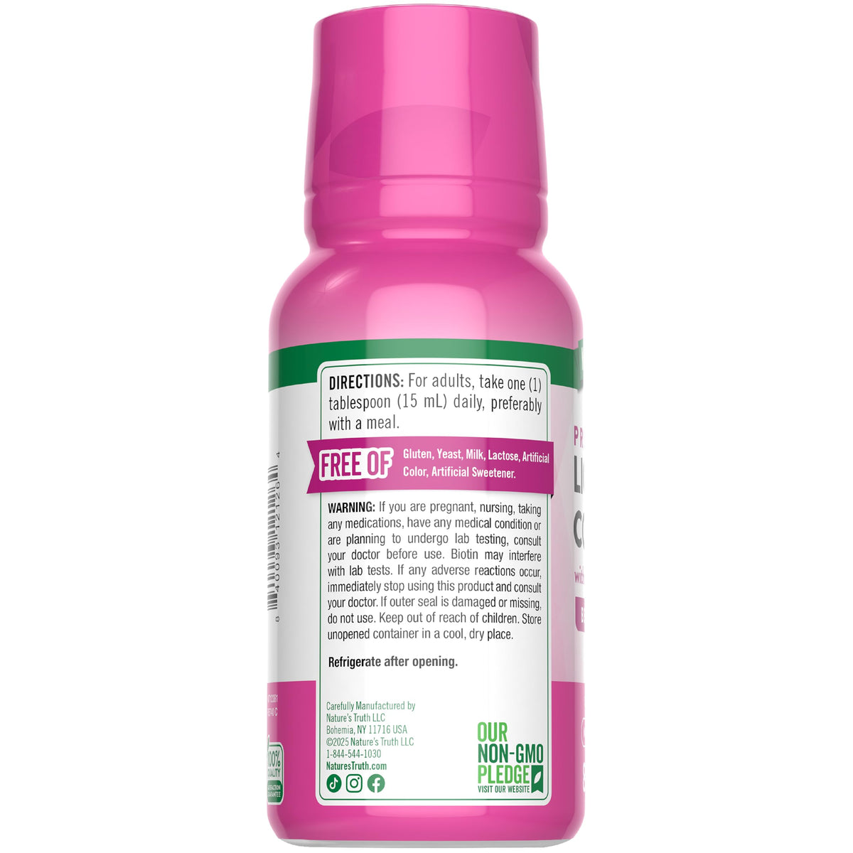 Nature's Truth Liquid Collagen Supplement with Biotin | Type 1 & 3