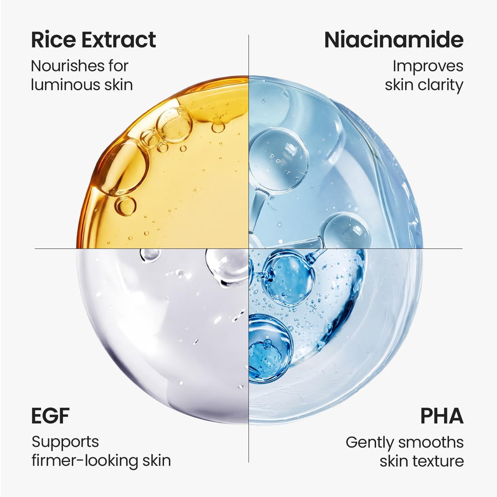 SKINFOOD Rice Brightening Cream, Korean Face Moisturizer with 48 Hours Fermented Rice Water, Korean Skin Care Rice Moisturizer for Natural Glow Glass Skin, Nourishing, Vegan, 60ml/2fl.oz.