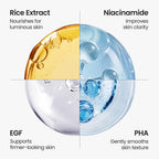 SKINFOOD Rice Brightening Cream, Korean Face Moisturizer with 48 Hours Fermented Rice Water, Korean Skin Care Rice Moisturizer for Natural Glow Glass Skin, Nourishing, Vegan, 60ml/2fl.oz.