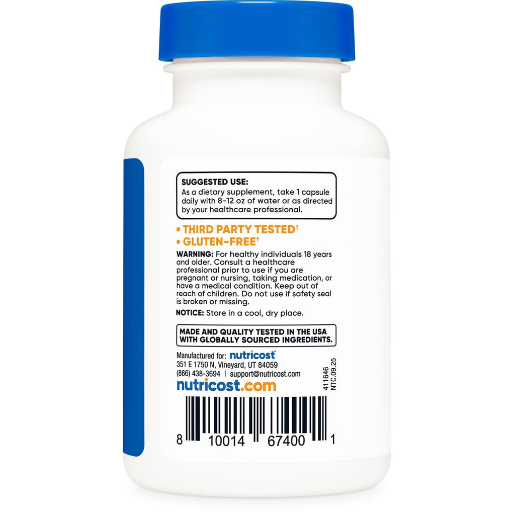 Nutricost R-Alpha Lipoic Acid 100mg, 120 Capsules, Veggie Capsules | GMO-Free, Gluten Free