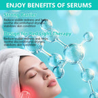 Red Light Therapy Activation Serum, Red Light Therapy Serums for Face and Neck, Hydrating Serum for Face, Facial Serums Anti Aging and Reduce Wrinkles, Pure Formula Facial Serum for Women, 1OZ