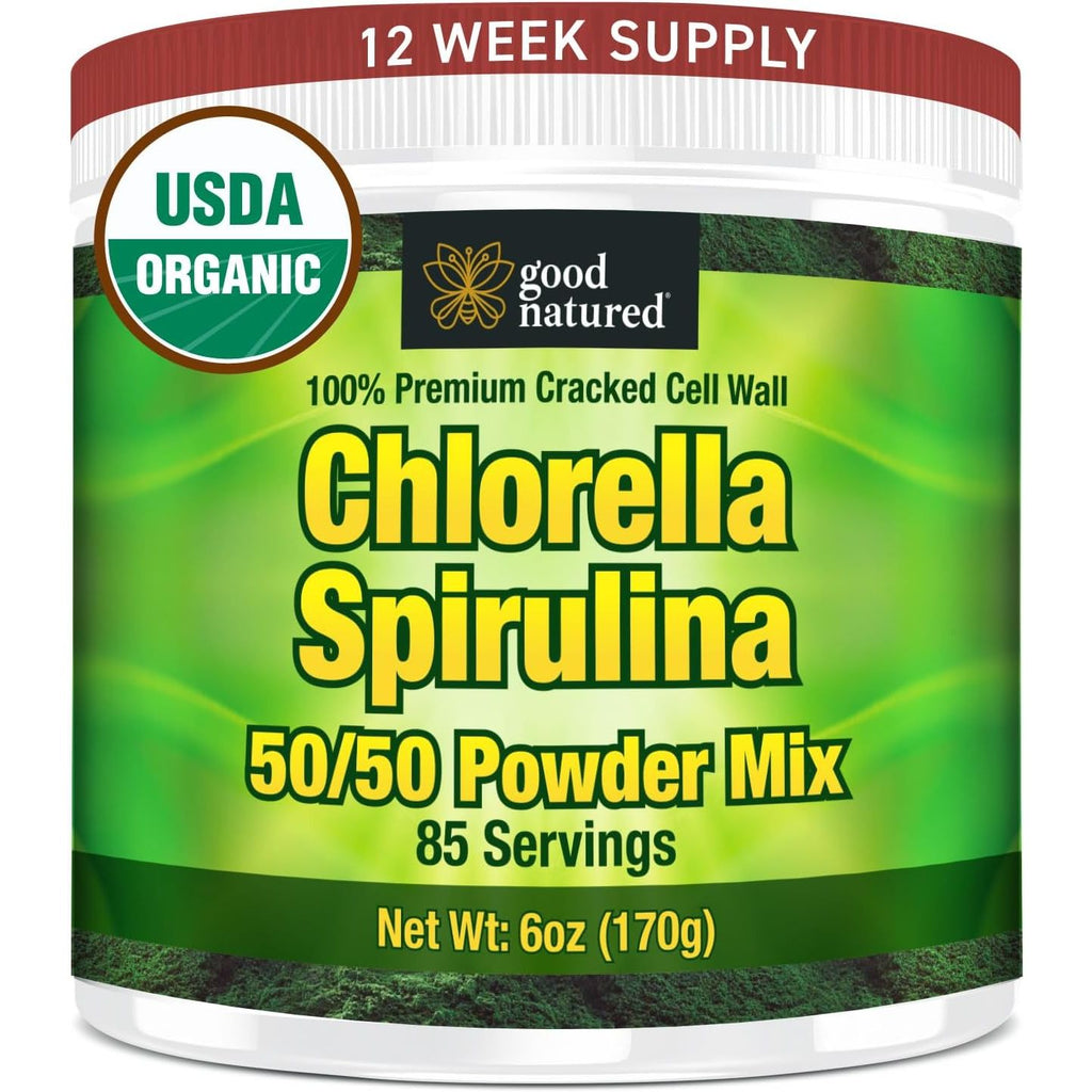 Buy now Good Natured Premium Spirulina and Chlorella Capsules 1,250 Tablets, Non-GMO, Vegan Organic Chlorella Tablets, Sunlight Grown, Cracked Cell Wall, High Protein, Heavy Metal Detox 6 Ounce (Pack of 1) at indiglob india