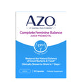 AZO Complete Feminine Balance Daily Vaginal Probiotics for Women, 30 Count | Intelliflora Multi-Strain Blend, Supports Vaginal pH and Yeast Balance*, One Capsule Daily, Sugar Free, Safe During Pregnancy