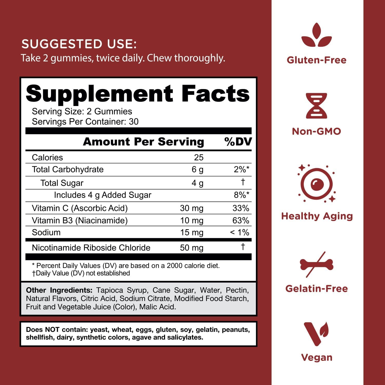 Goli World’s First Renew NAD+, 60 Count Each (2 Pack, 120 Total) – Nicotinamide Riboside (NR) – Cellular Energy & Healthy Aging Support – Vegan, Non-GMO, Gelatin-Free Liquid-Center Gummies