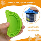 Yobbai 9 Pack Silicone Pet Food Can Lids, Universal Dog & Cat Food Covers, Fits 3 to 13.2 oz Cans, Airtight, BPA-Free, Dishwasher Safe, Reusable
