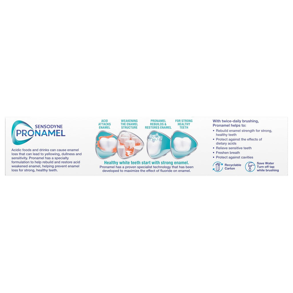 Buy now Sensodyne Pronamel Daily Protection Enamel Toothpaste for Sensitive Teeth, Mint Essence - 4 oz (Pack of 3) at indiglob india