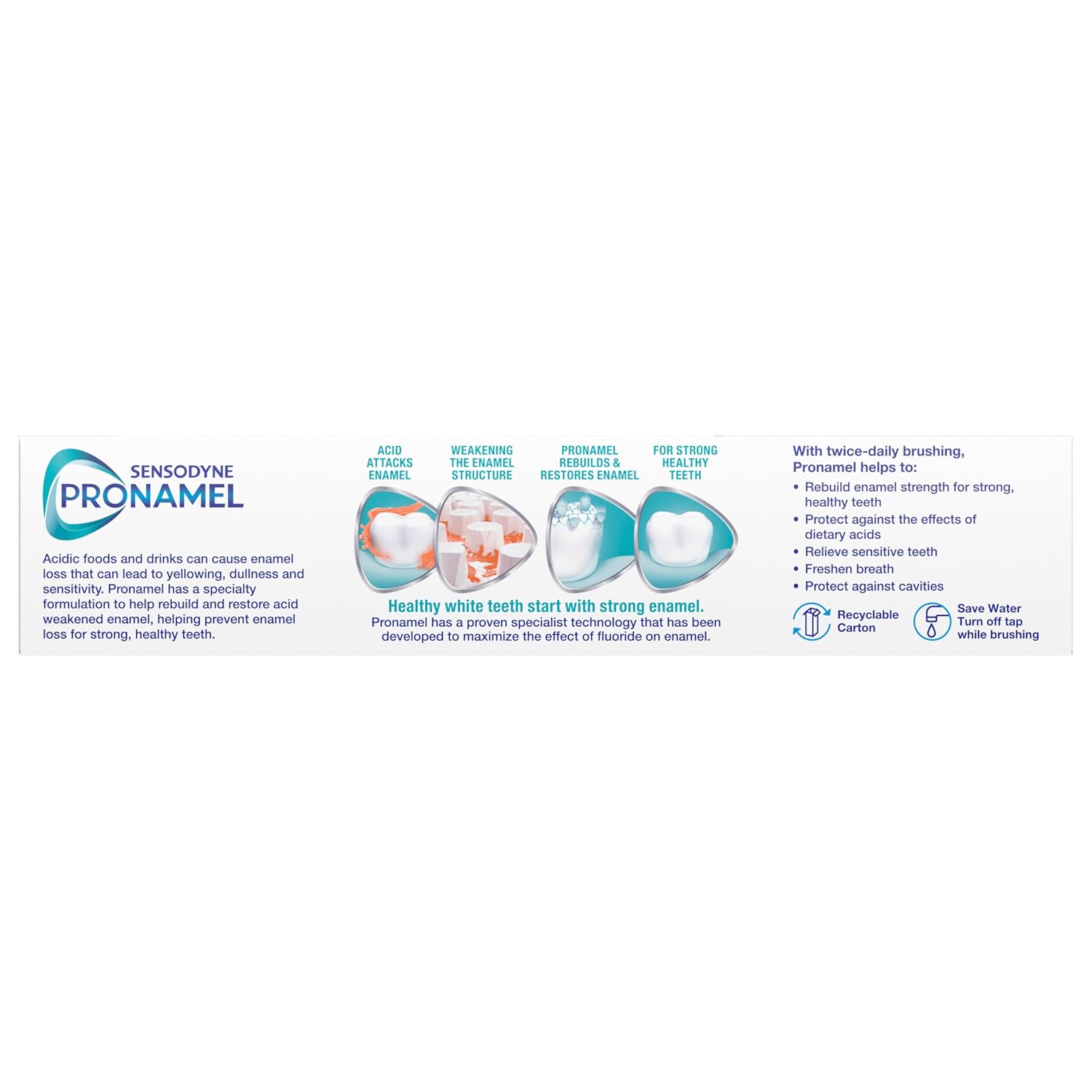 Buy now Sensodyne Pronamel Daily Protection Enamel Toothpaste for Sensitive Teeth, Mint Essence - 4 oz (Pack of 3) at indiglob india