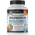 Magnesium Bisglycinate 100% Chelate No-Laxative Effect - 90ct | Max Absorption Magnesium Glycinate Capsules, Healthy Energy Muscle Bone & Joint Support - Non-GMO Project Verified