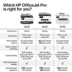HP OfficeJet Pro 9125 Wireless All-in-One Color Inkjet Printer, Print, Scan, Copy, Fax, ADF, Duplex Print/scan, Best-for-Office, 3 Month Trial of Instant Ink Included, AI-Capable (C2VZ0A)