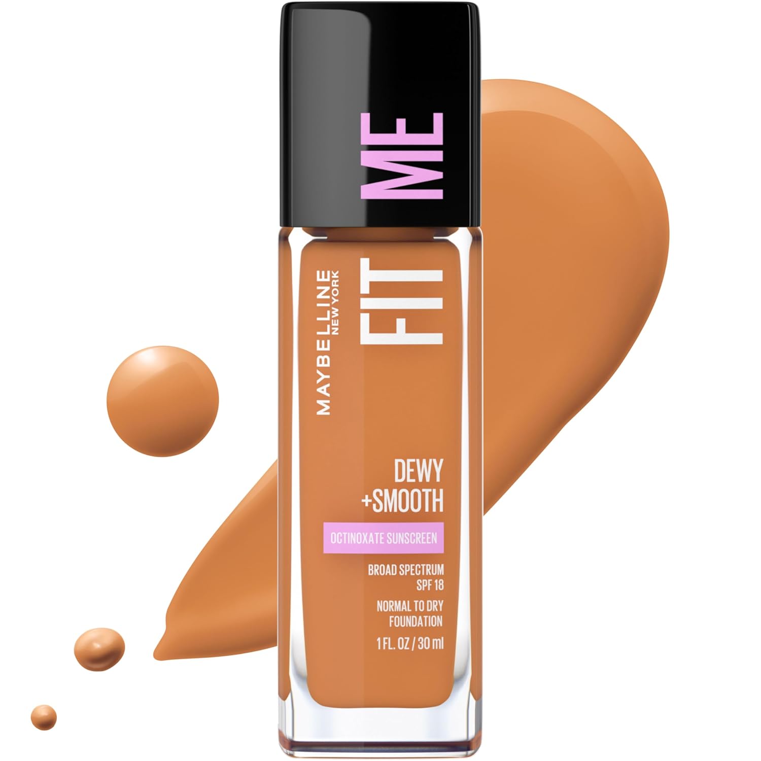 Buy now Maybelline Fit Me Dewy + Smooth Liquid Foundation Makeup, Fair Porcelain, 1 Count (Packaging May Vary) 355 COCONUT 1 Fl Oz (Pack of 1) at indiglob india