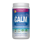 Natural Vitality Calm Magnesium Stick Packets | Raspberry Lemon Flavored Relaxing Drink Mix Powder | On-The-Go Pouches | Gluten & Sugar-Free | 255mg Per Serving | 30 Count
