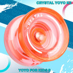 Buy now MAGICYOYO K2 Plus Crystal Orange Yoyo, Professional Fingerspin Trick Yo Yo for Kids/Adults, Responsive Yo-yo for Beginner, Replacement Unresponsive Bearing with 6 Yo yo Strings+Bearing Remover at indiglob india